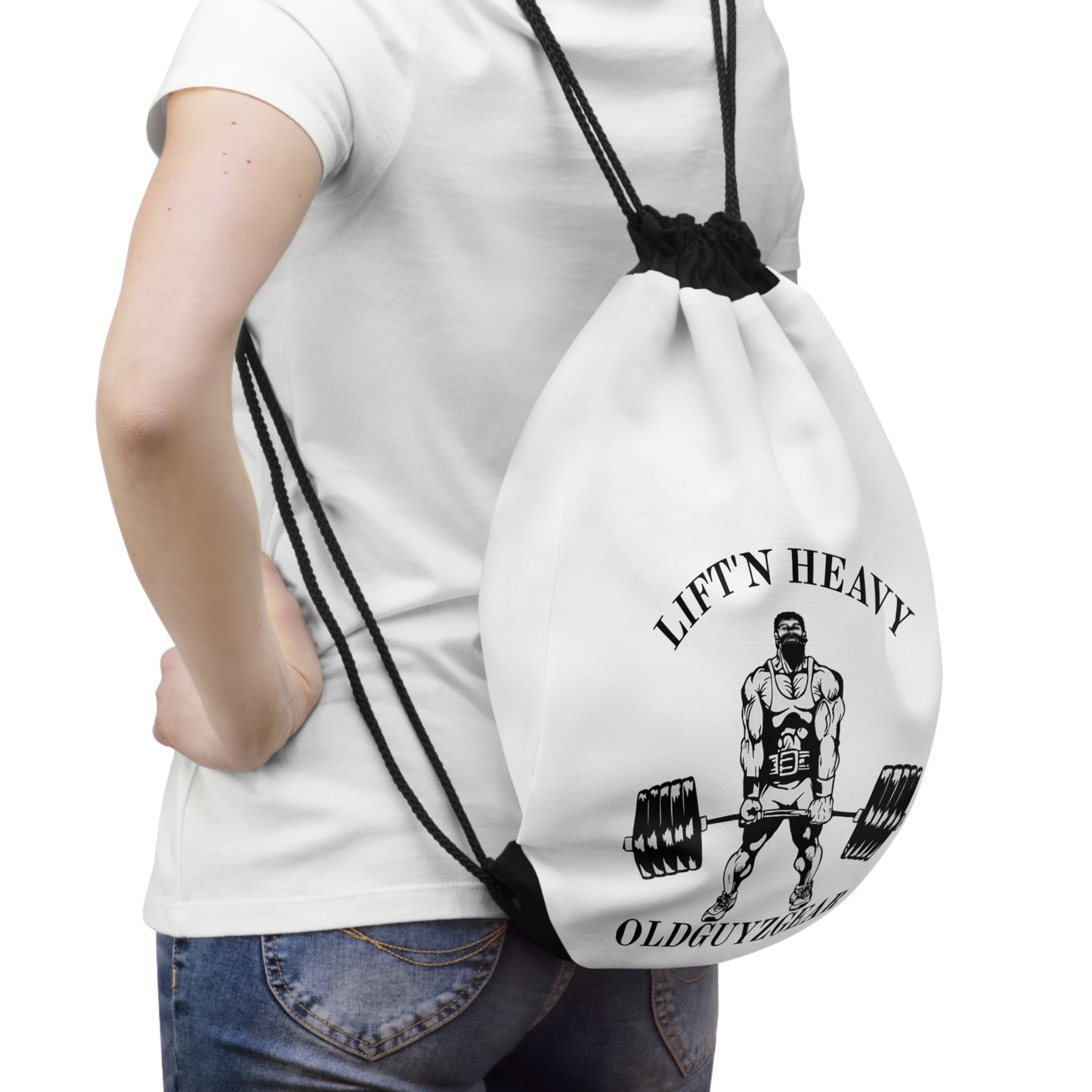 Fitness Drawstring Bag - 'Lift'n Heavy' Gym Gear | For Weightlifters & Active Lifestyles