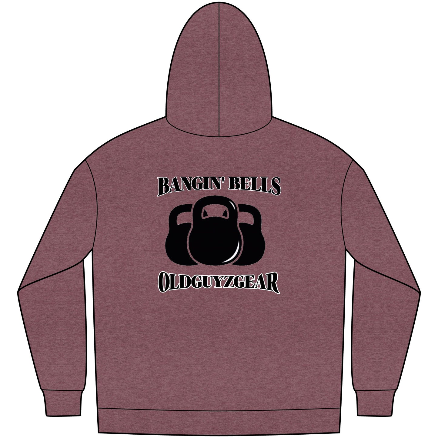 OldGuyzGear "Bangin' Bells" Men's Fleece Pull Over Hoodie