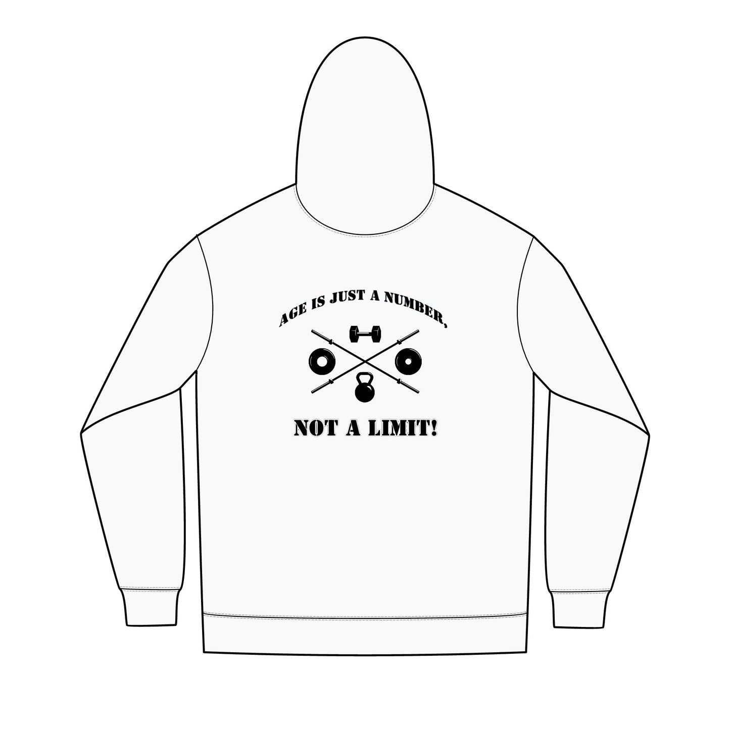 OldGuyzGear "Age is just a number, not a limit" Men's Fitness Full-Zip Hoodie 2.1