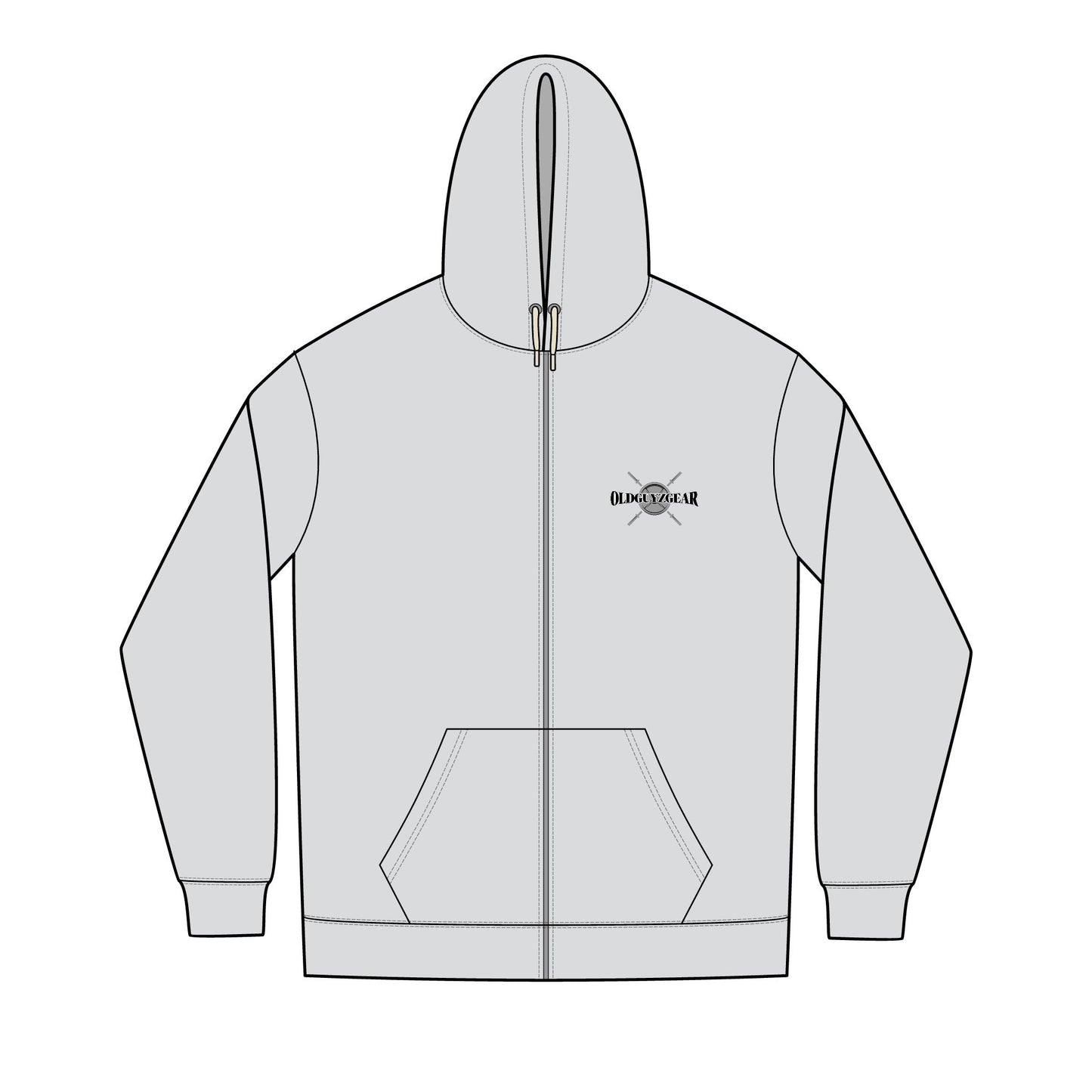 OldGuyzGear "Lift'N Heavy" Men's Fitness Full-Zip Hoodie 2.1