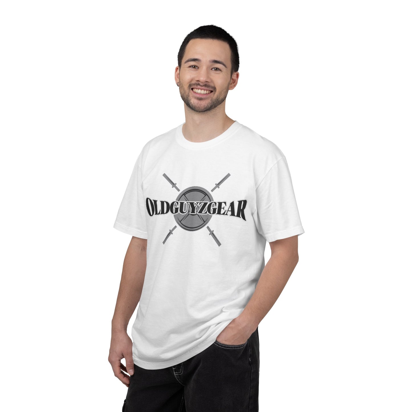 OldGuyzGear Logo  heavy T-Shirt - Fitness Gym Tee
