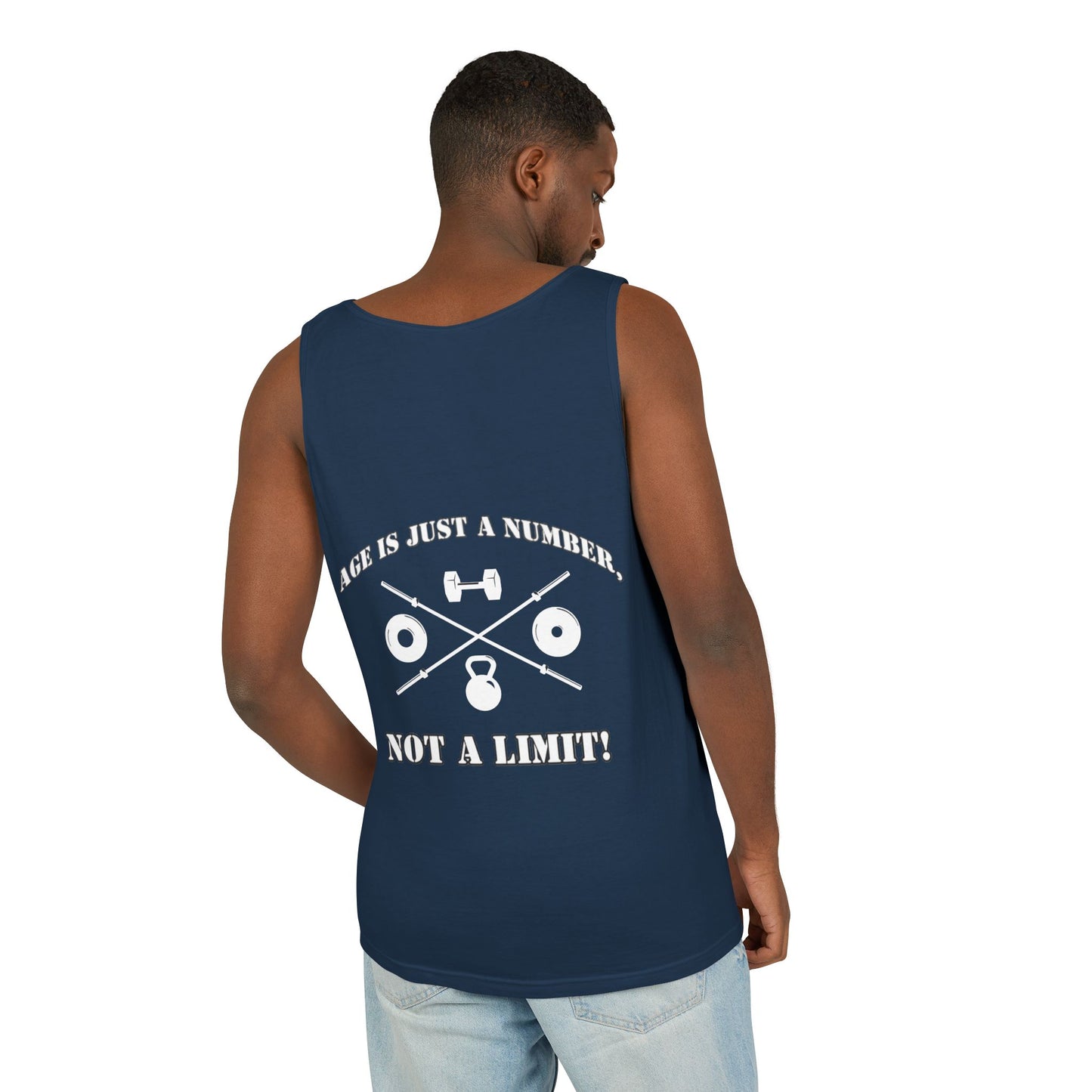 OldGuyzGear "Age is Just a Number, not a Limit" Fitness Tank Top