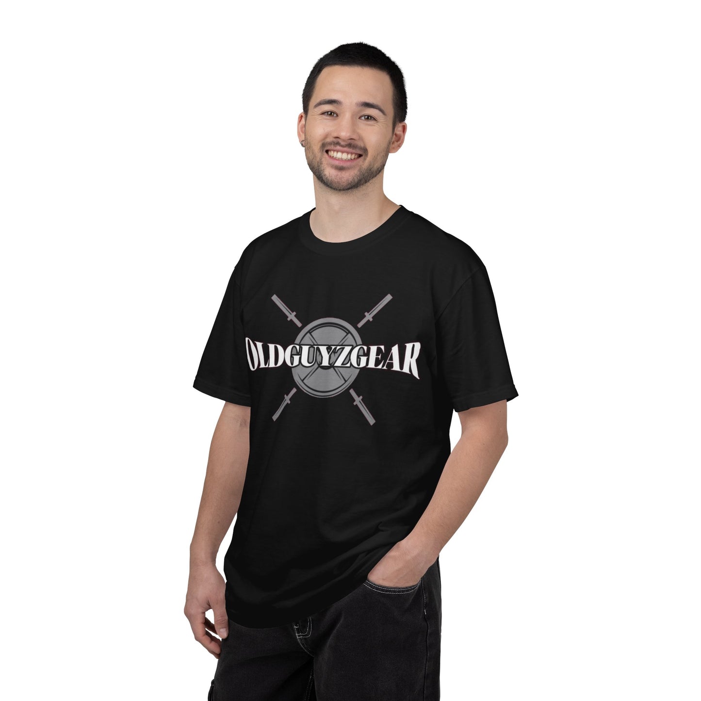OldGuyzGear Logo  heavy T-Shirt - Fitness Gym Tee