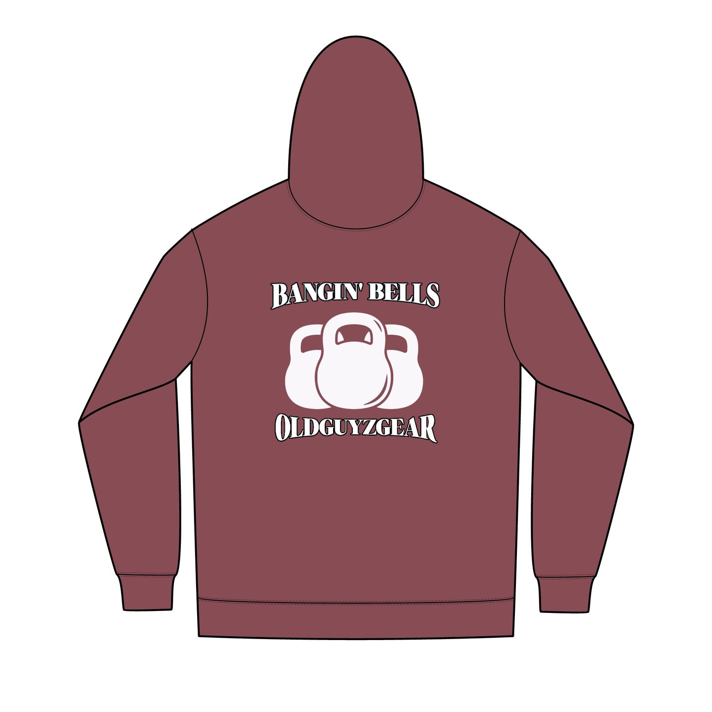 OldGuyzGear "Bangin" Bells" Men's Fitness Full-Zip Hoodie 2.1