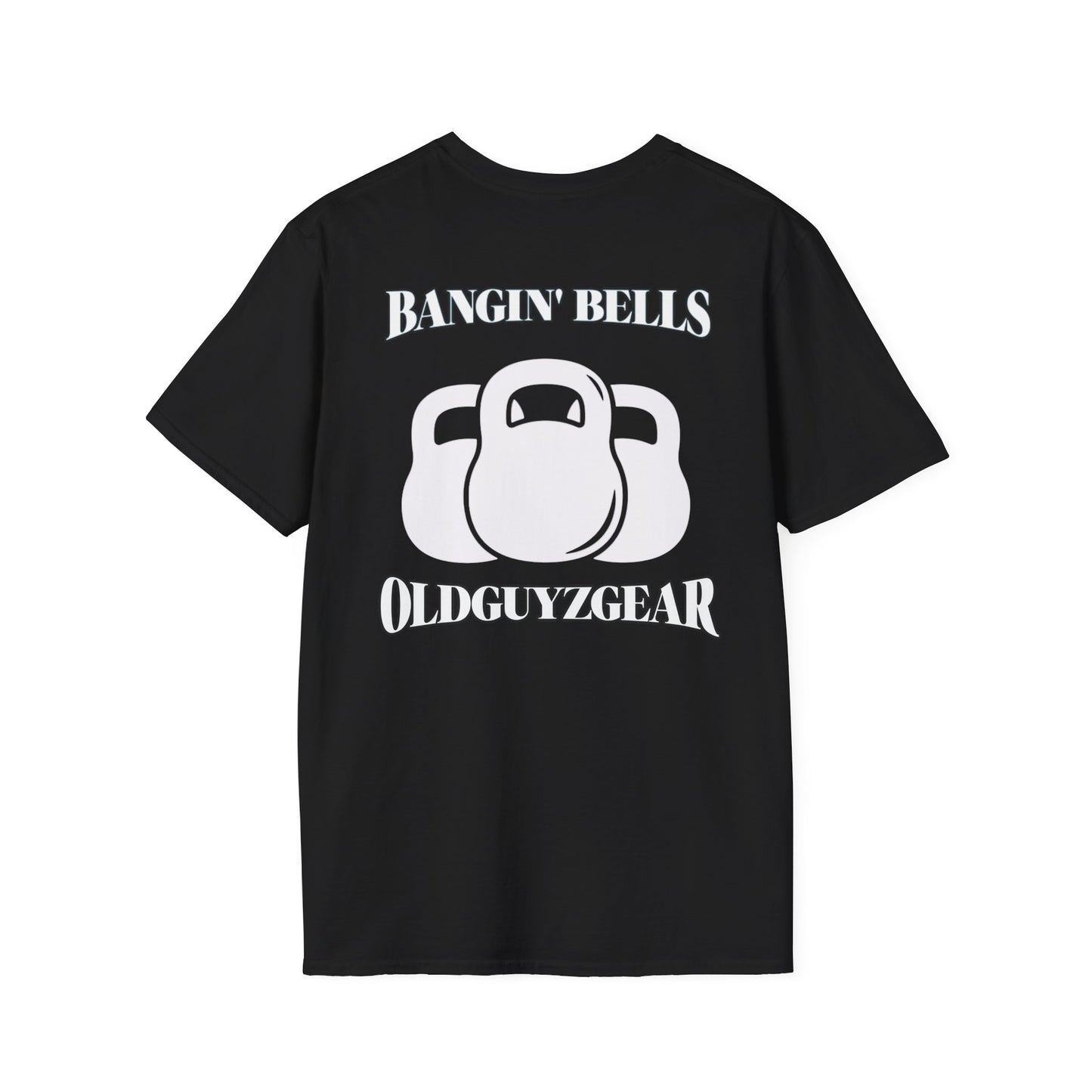 OldGuyzGear "Bangin' Bells" Kettlebell T-Shirt —  Fitness Tee