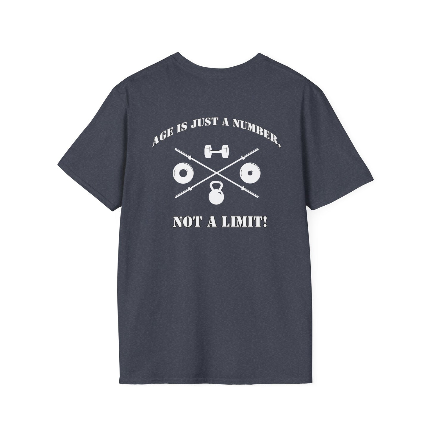 OldGuyzGear "Age is Just a Number, Not a Limit" Fitness T-Shirt