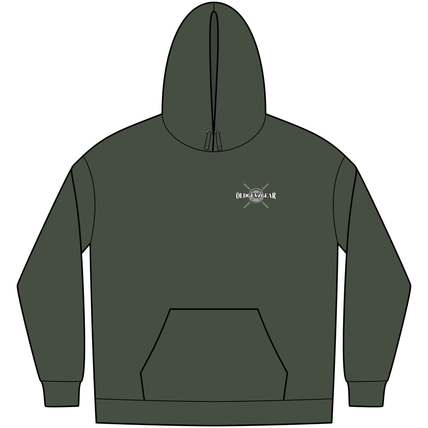 OldGuyzGear "Sicko Squats" Men's Fleece Pull Over Hoodie