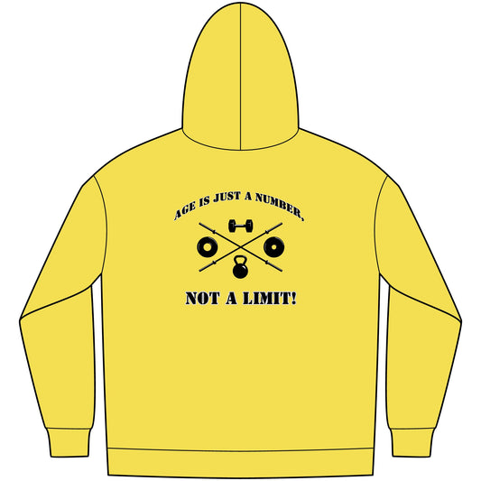 OldGuyzGear "Age is just a number, not a limit" Men's Fitness Hoodie