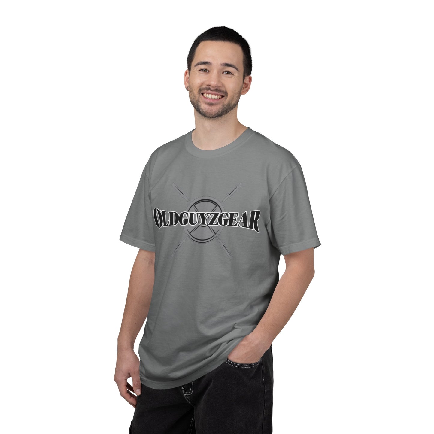OldGuyzGear Logo  heavy T-Shirt - Fitness Gym Tee