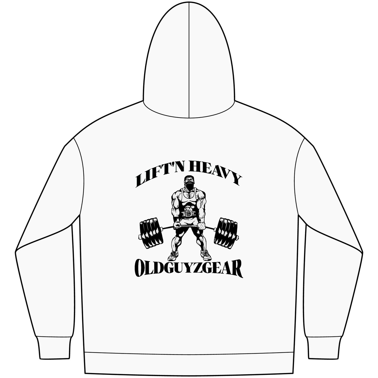 "Lift'n Heavy" Men's Fleece Pull Over Hoodie