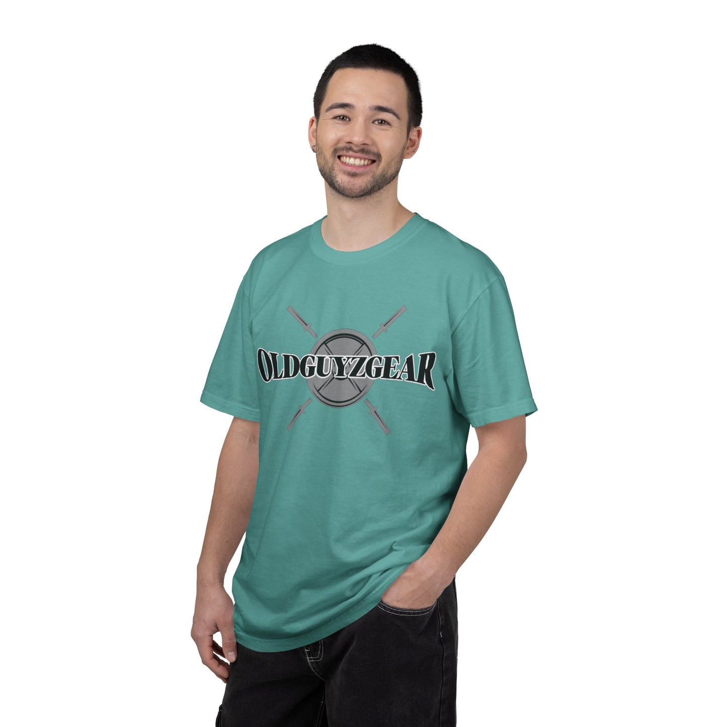 OldGuyzGear Logo  heavy T-Shirt - Fitness Gym Tee