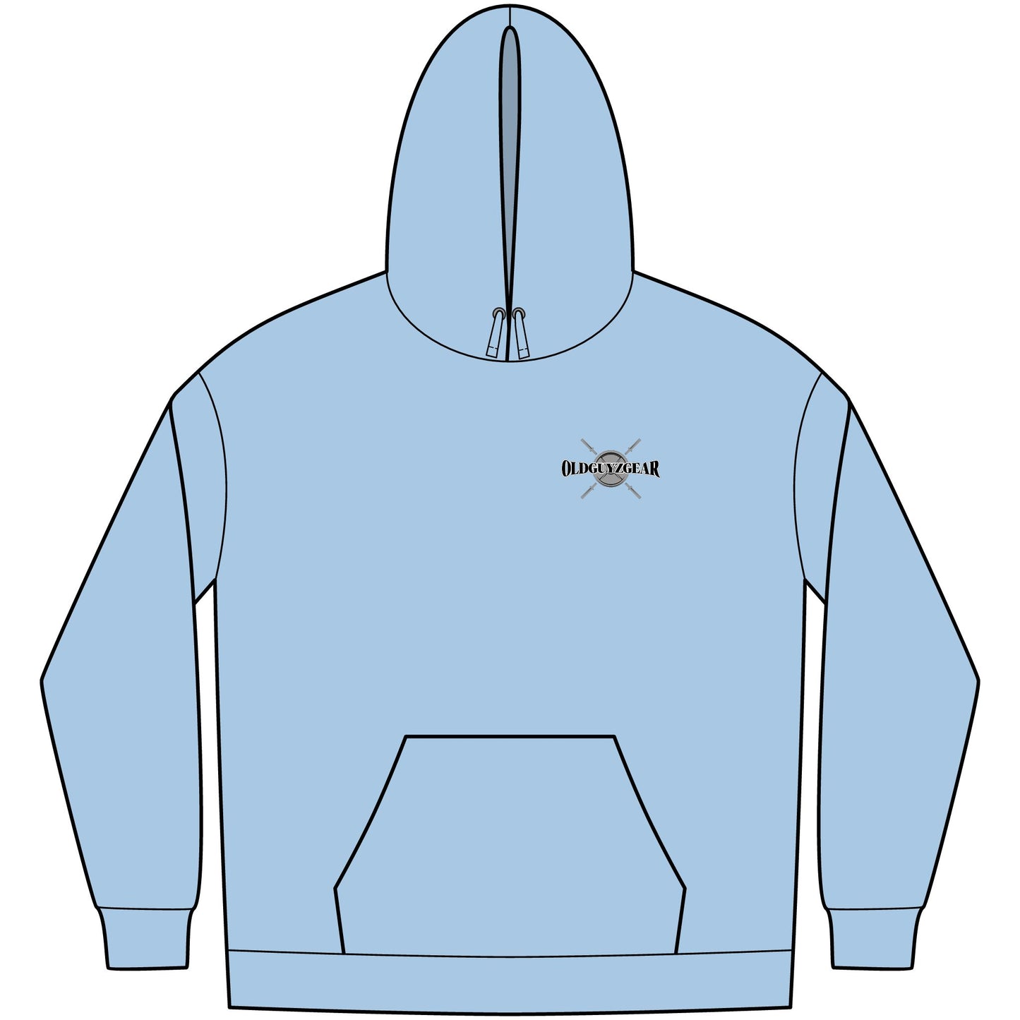 OldGuyzGear "Age is just a number, not a limit" Men's Fitness Hoodie