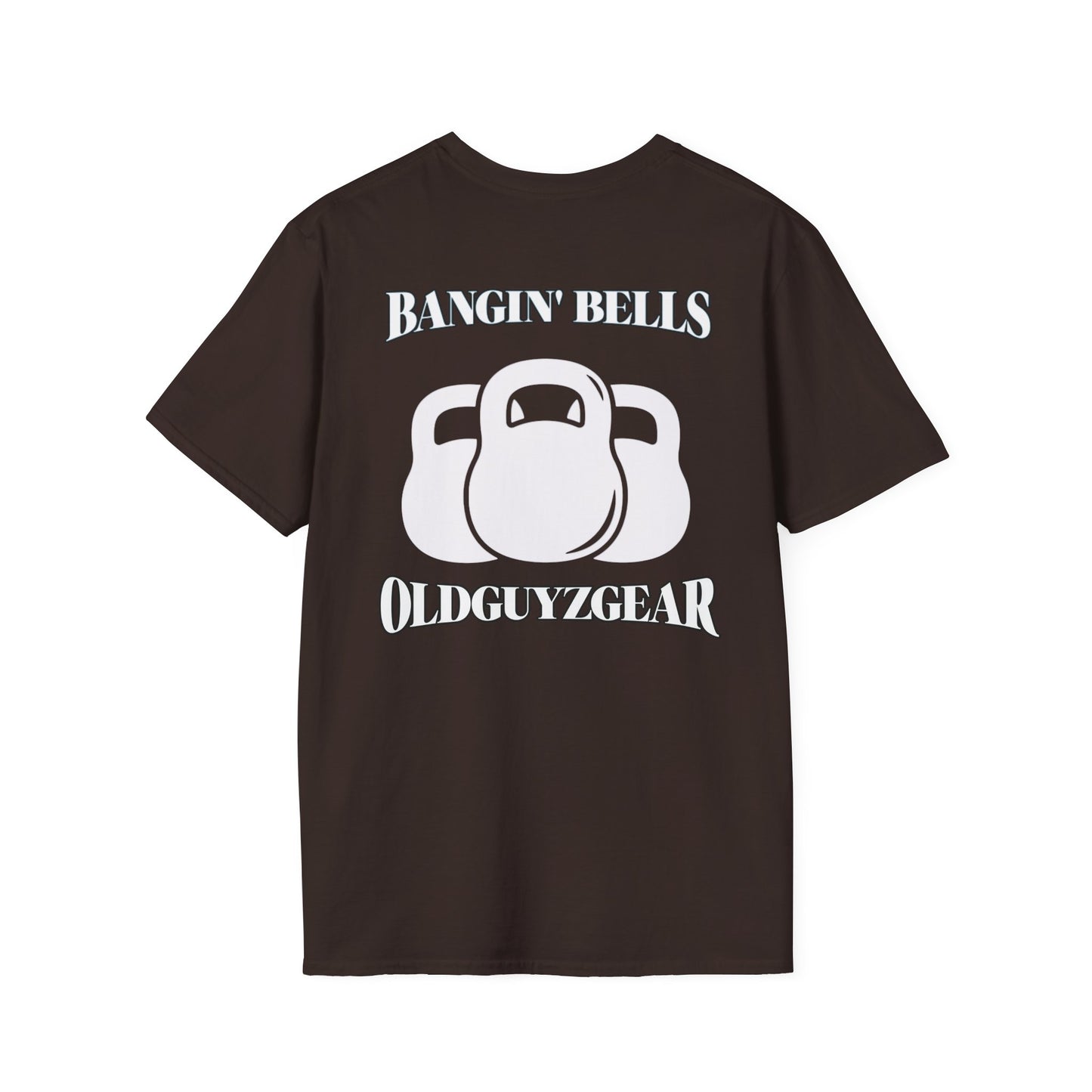 OldGuyzGear "Bangin' Bells" Kettlebell T-Shirt —  Fitness Tee
