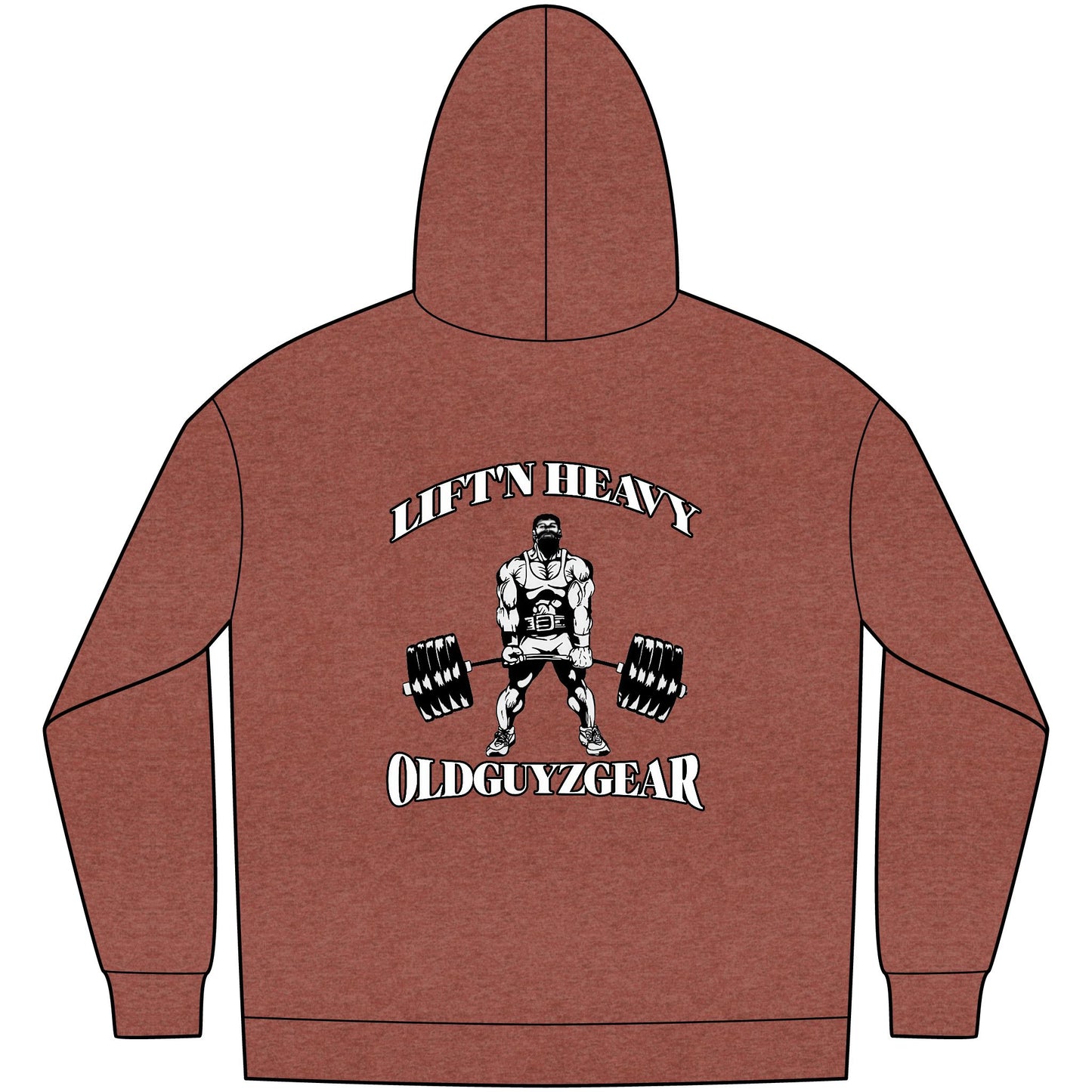 "Lift'n Heavy" Men's Fleece Pull Over Hoodie