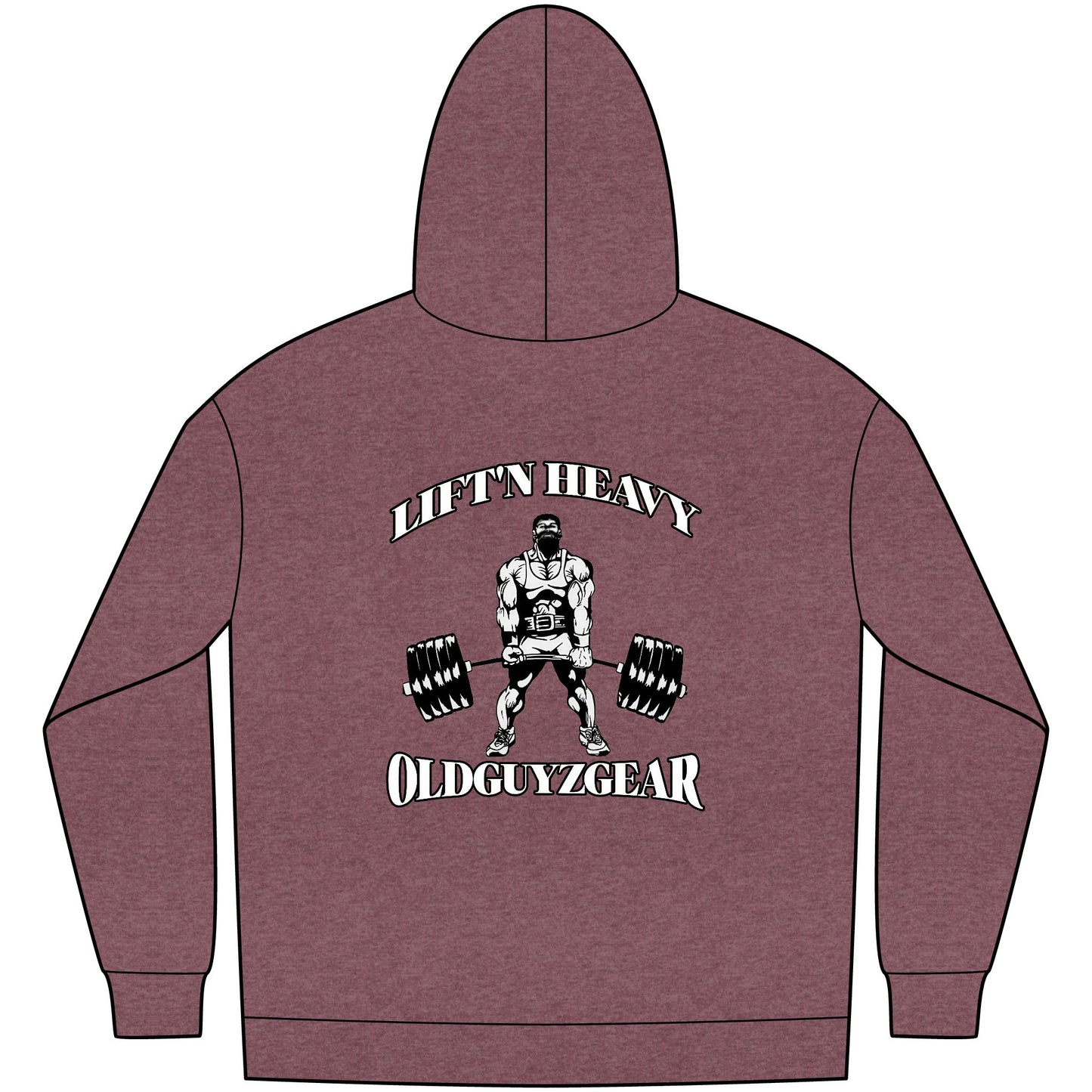 "Lift'n Heavy" Men's Fleece Pull Over Hoodie