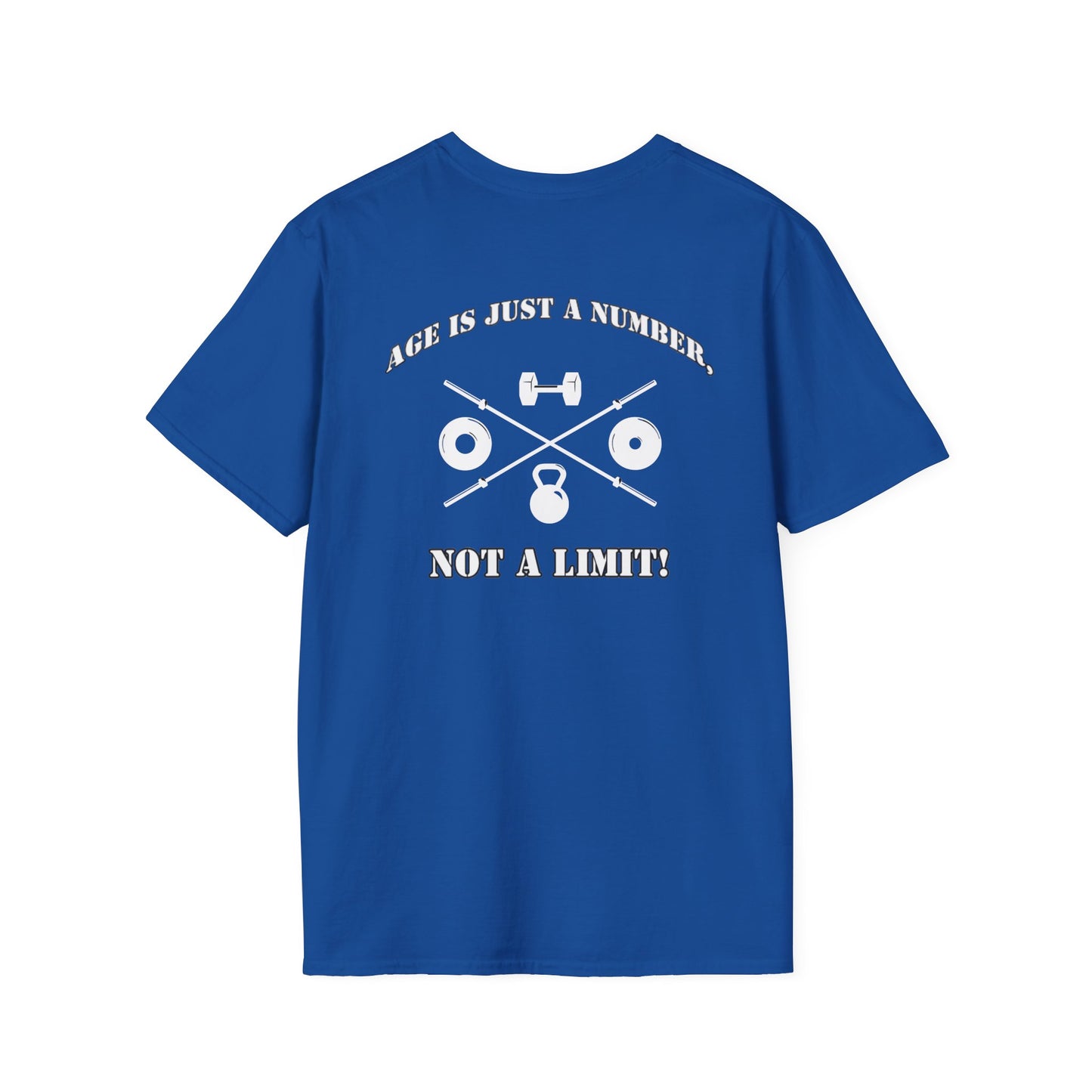 OldGuyzGear "Age is Just a Number, Not a Limit" Fitness T-Shirt