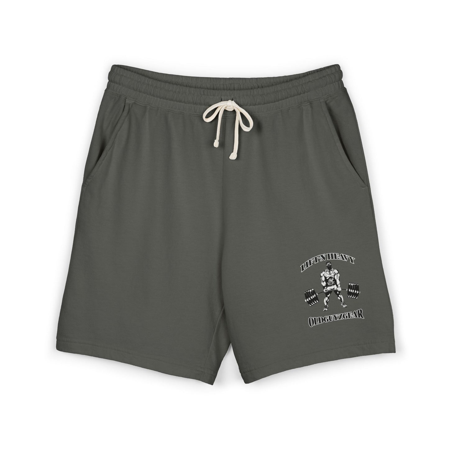 OldGuyzGear "Lift'n Heavy" Lightweight Fleece Sweat Shorts,  Workout Gear,