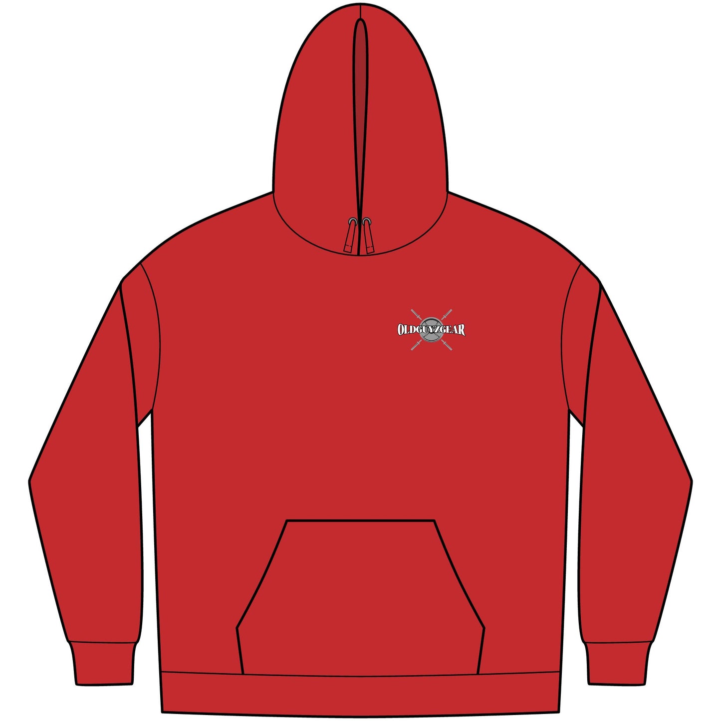 OldGuyzGear "Sicko Squats" Men's Fleece Pull Over Hoodie