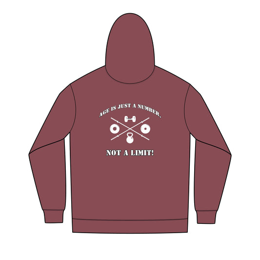 OldGuyzGear "Age is just a number, not a limit" Men's Fitness Full-Zip Hoodie 2.1