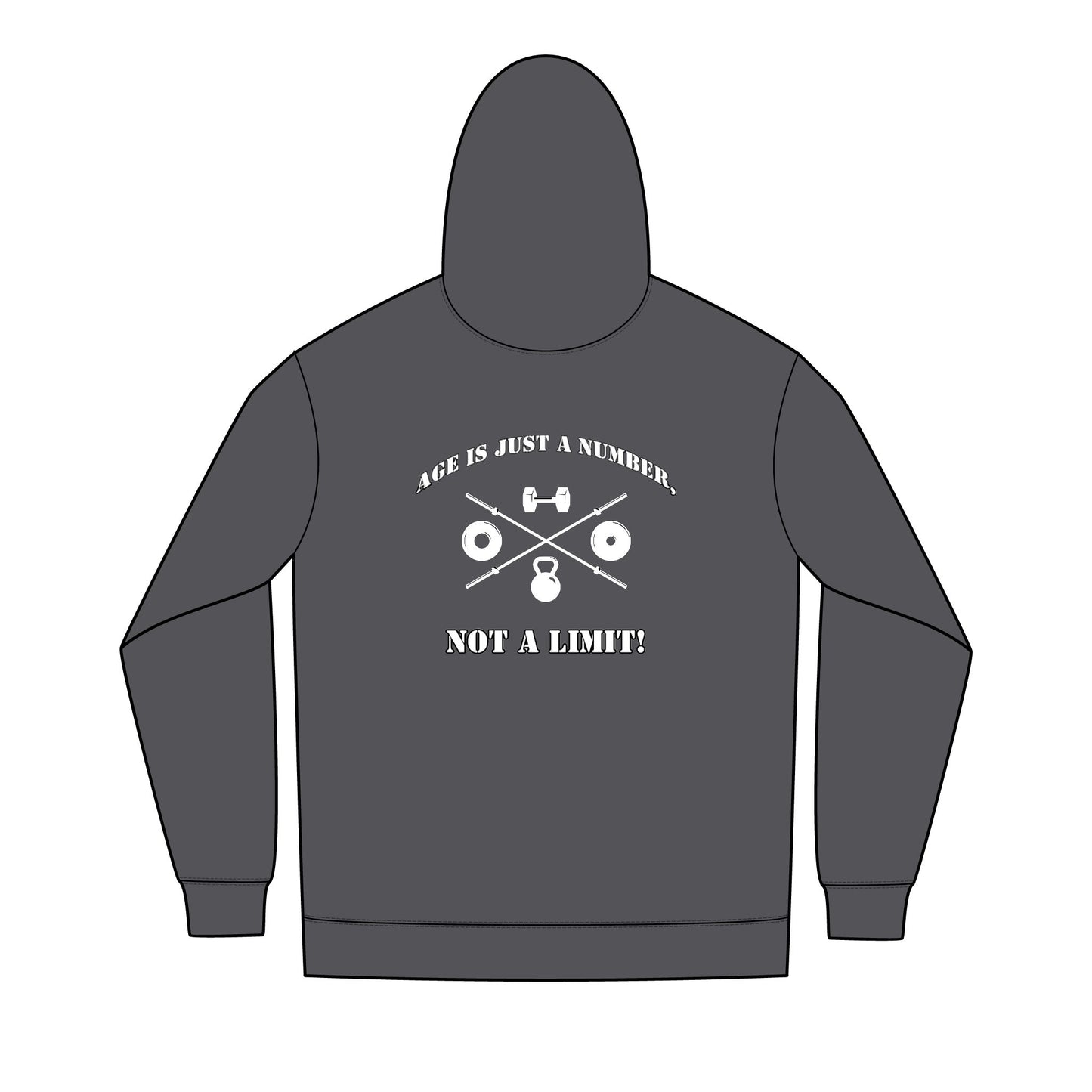 OldGuyzGear "Age is just a number, not a limit" Men's Fitness Full-Zip Hoodie 2.1