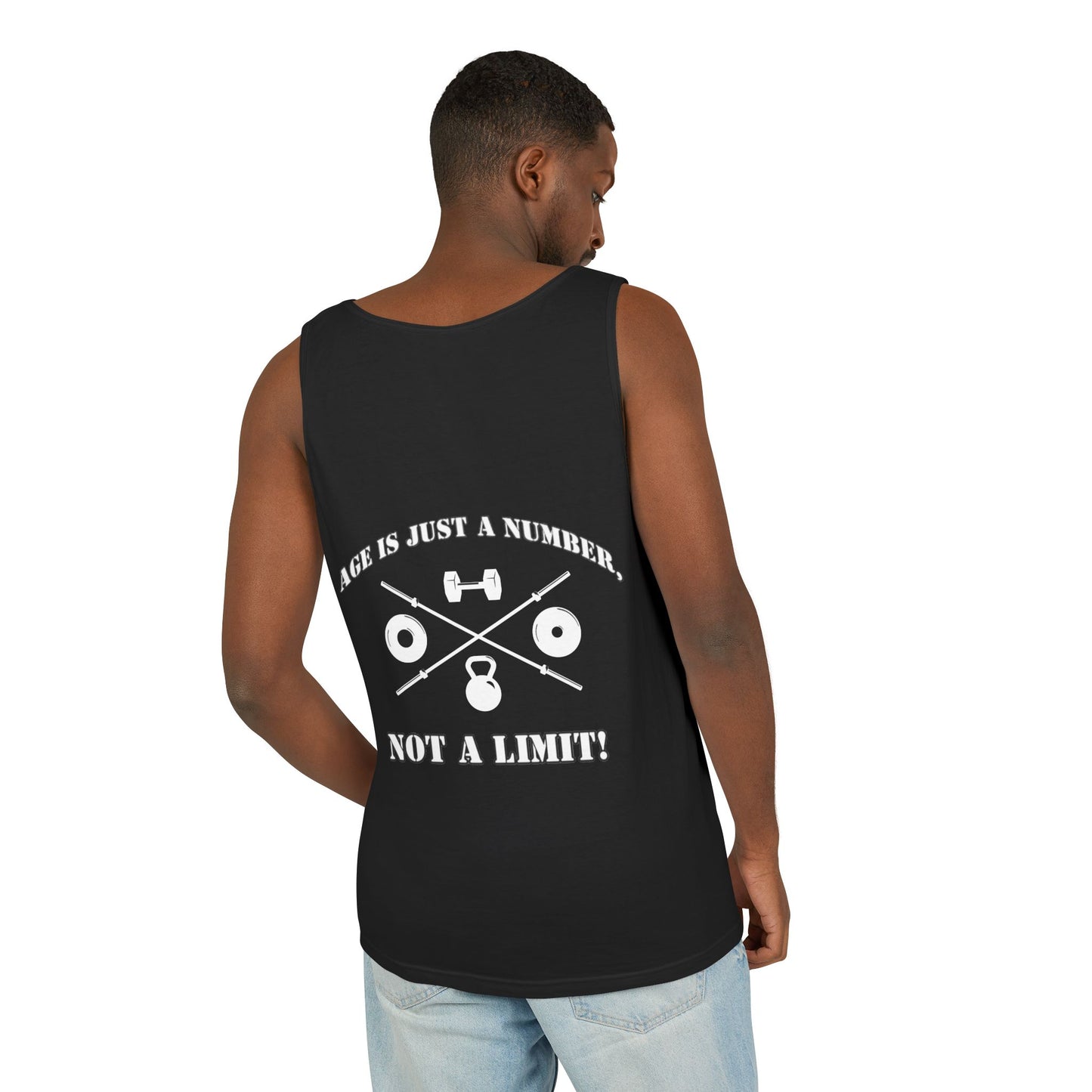 OldGuyzGear "Age is Just a Number, not a Limit" Fitness Tank Top