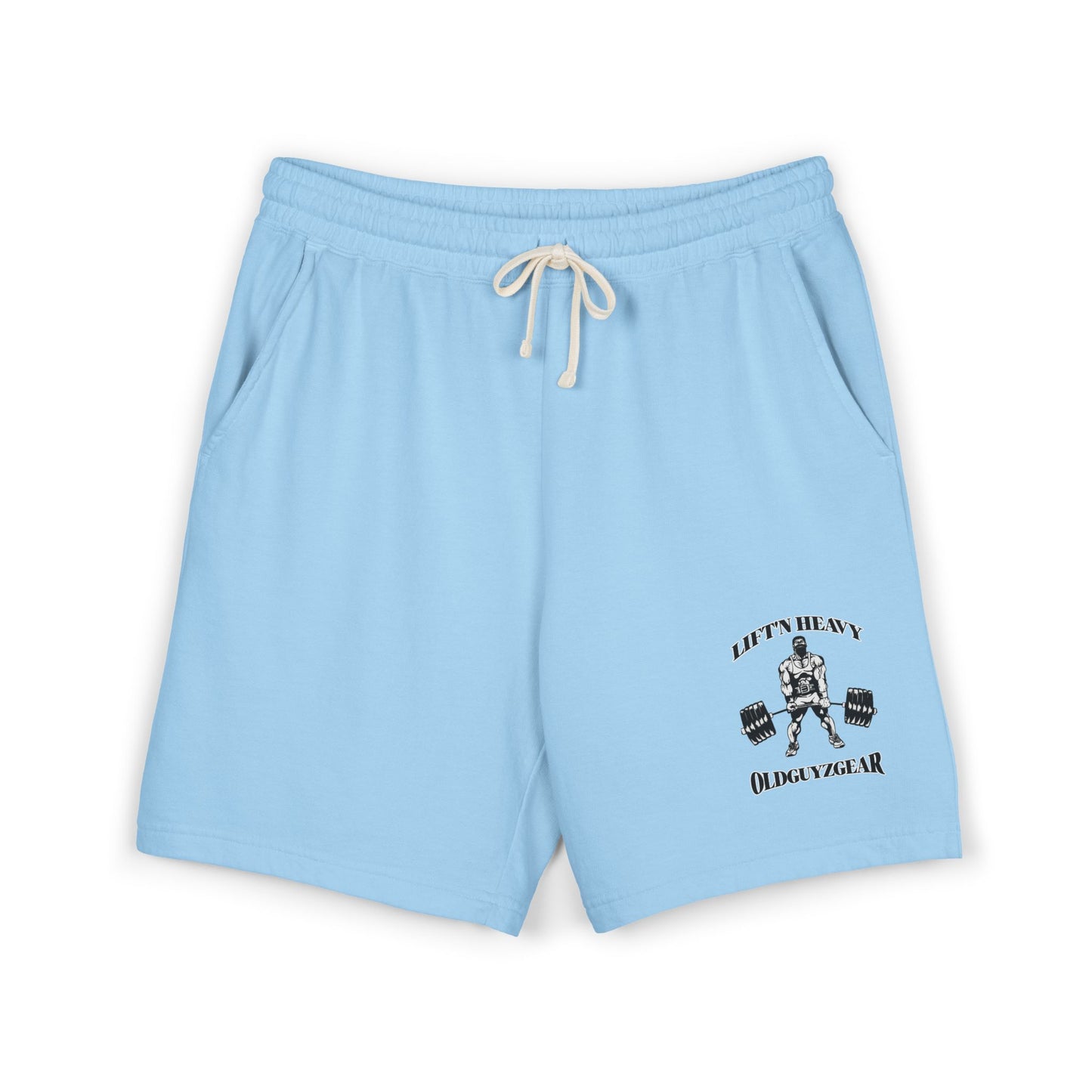 OldGuyzGear "Lift'n Heavy" Lightweight Fleece Sweat Shorts,  Workout Gear,
