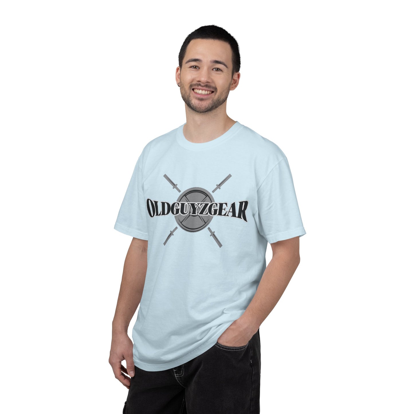 OldGuyzGear Logo  heavy T-Shirt - Fitness Gym Tee