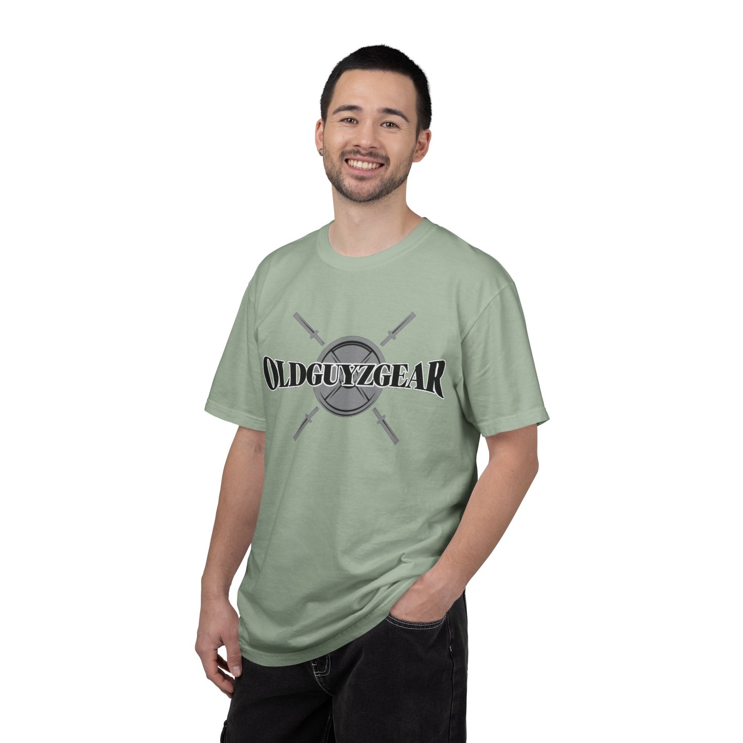 OldGuyzGear Logo  heavy T-Shirt - Fitness Gym Tee