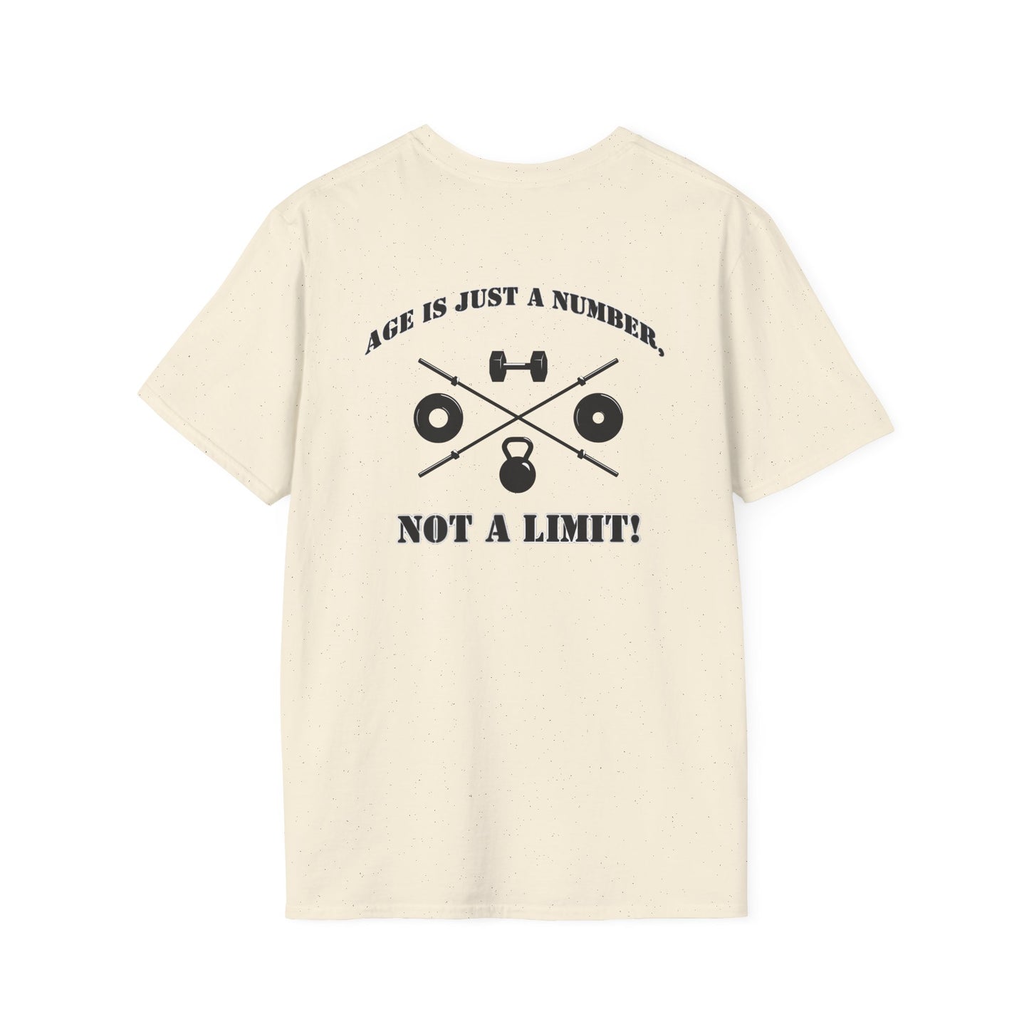 OldGuyzGear "Age is Just a Number, Not a Limit" Fitness T-Shirt