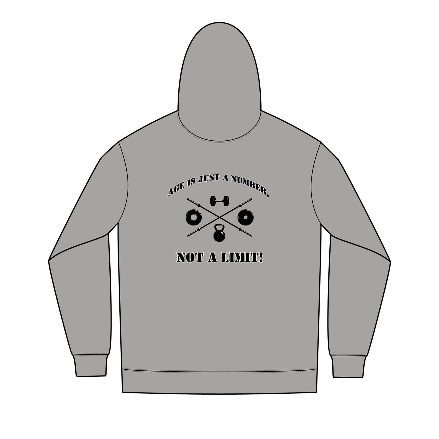 OldGuyzGear "Age is just a number, not a limit" Men's Fitness Full-Zip Hoodie 2.1