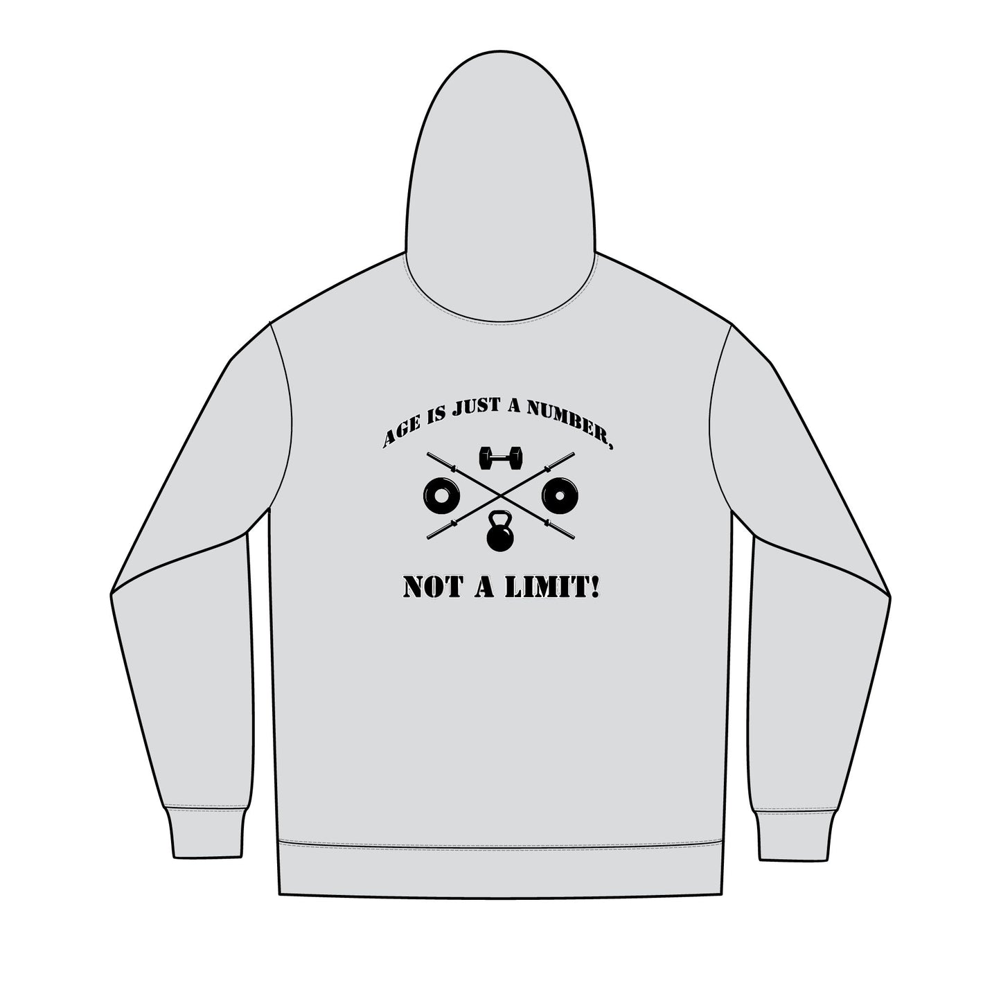 OldGuyzGear "Age is just a number, not a limit" Men's Fitness Full-Zip Hoodie 2.1