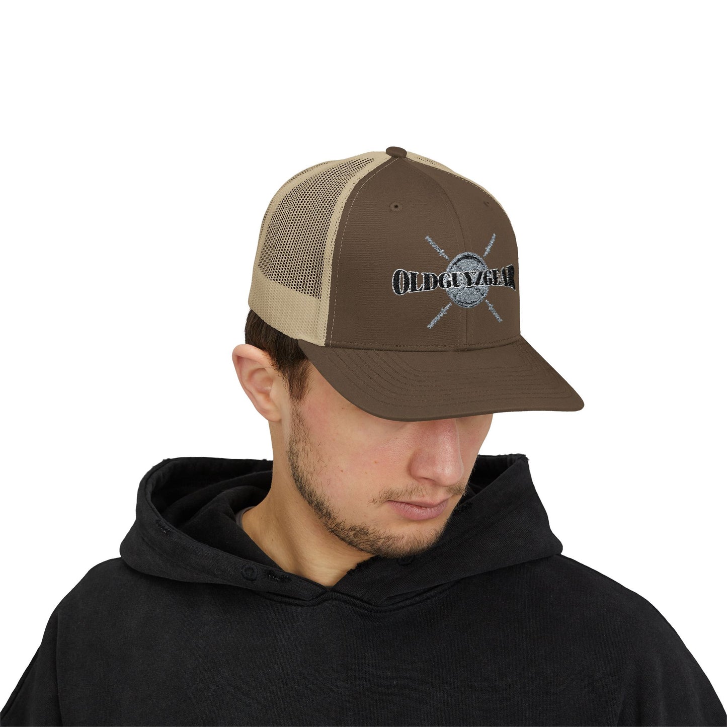 "OGG" Snapback Trucker Hat - Grey plate