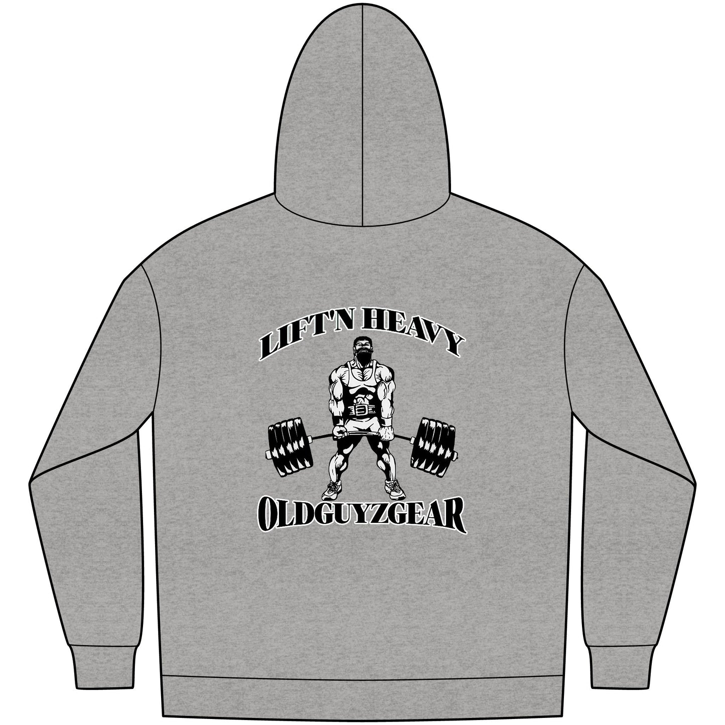 "Lift'n Heavy" Men's Fleece Pull Over Hoodie