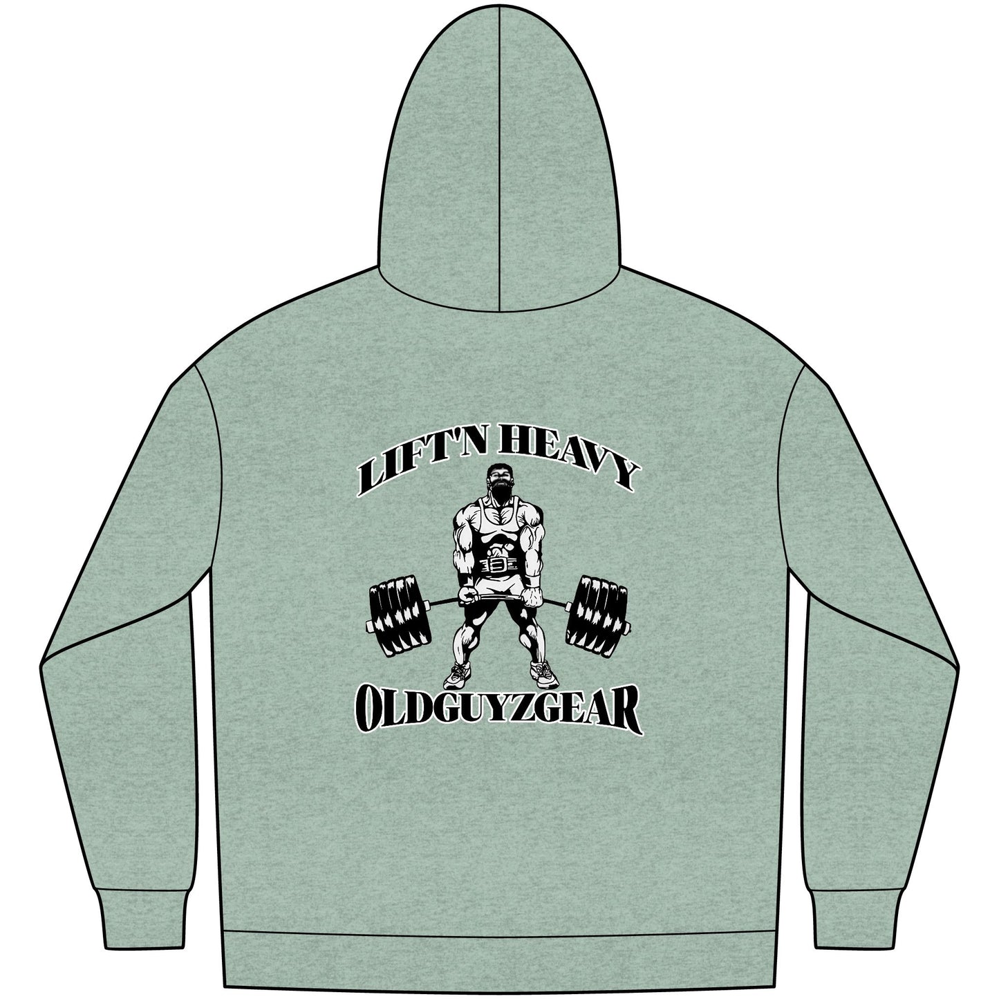 "Lift'n Heavy" Men's Fleece Pull Over Hoodie