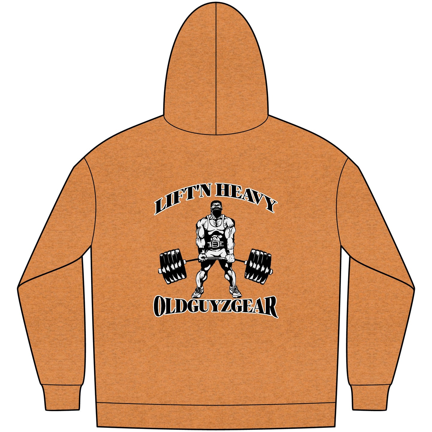 "Lift'n Heavy" Men's Fleece Pull Over Hoodie