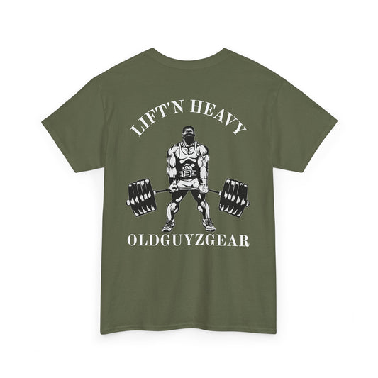 "Lift'n Heavy"-Cotton Gym T-Shirt for Fitness Enthusiasts