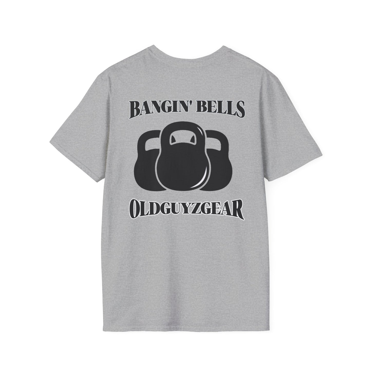 OldGuyzGear "Bangin' Bells" Kettlebell T-Shirt —  Fitness Tee