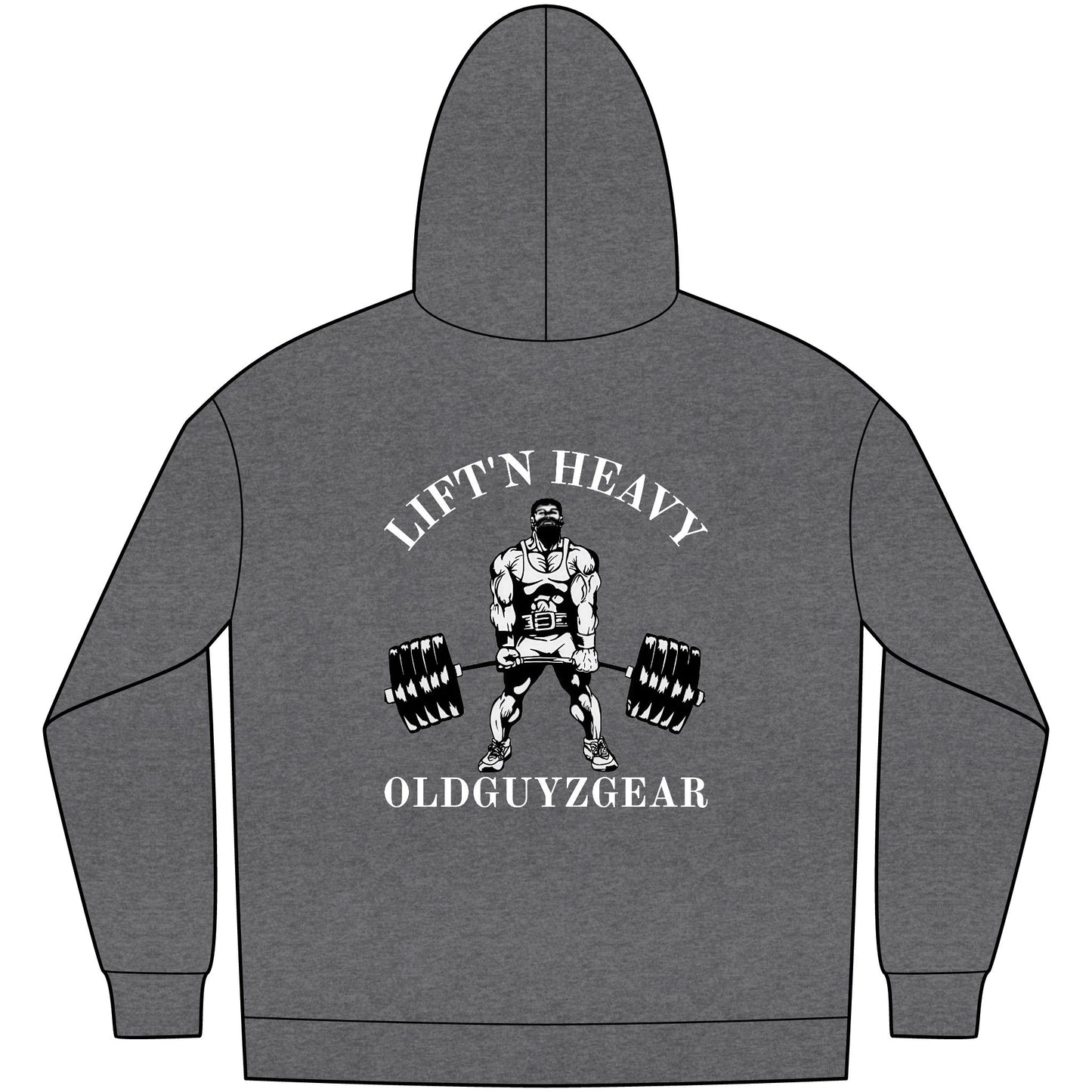 "Lift'n Heavy" Men's Fleece Pull Over Hoodie