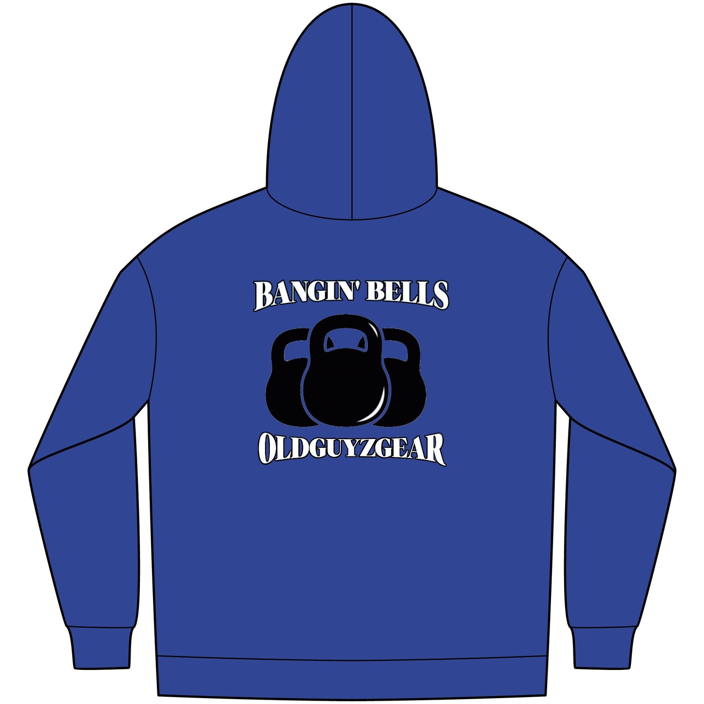 OldGuyzGear "Bangin' Bells" Men's Fleece Pull Over Hoodie