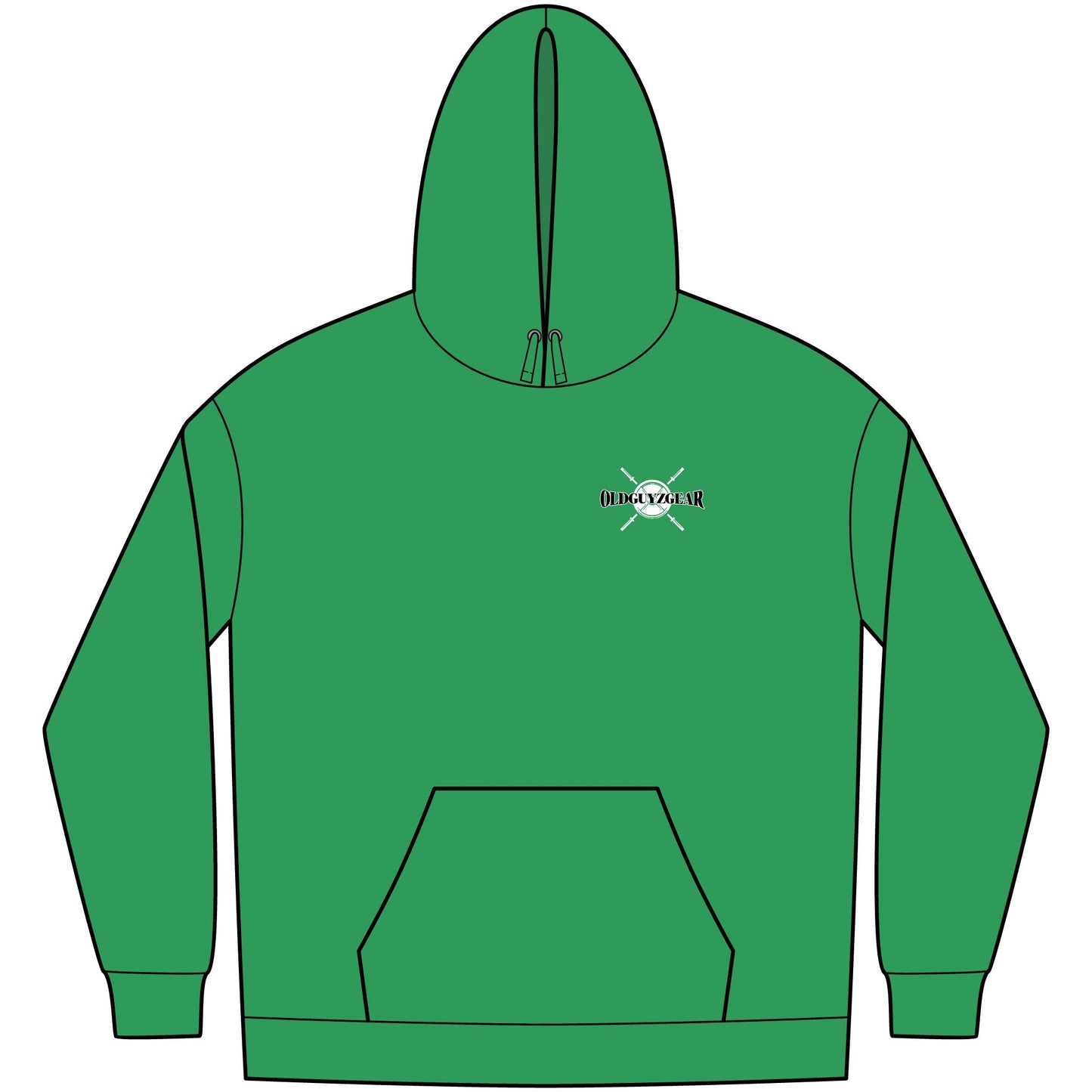OldGuyzGear "Bangin' Bells" Men's Fleece Pull Over Hoodie