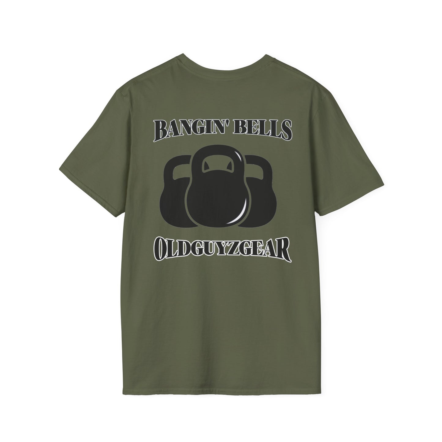 OldGuyzGear "Bangin' Bells" Kettlebell T-Shirt —  Fitness Tee