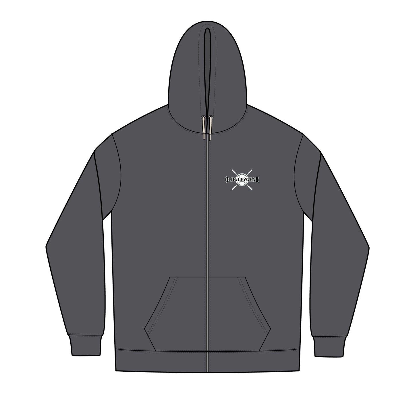 OldGuyzGear "Bangin" Bells" Men's Fitness Full-Zip Hoodie 2.1