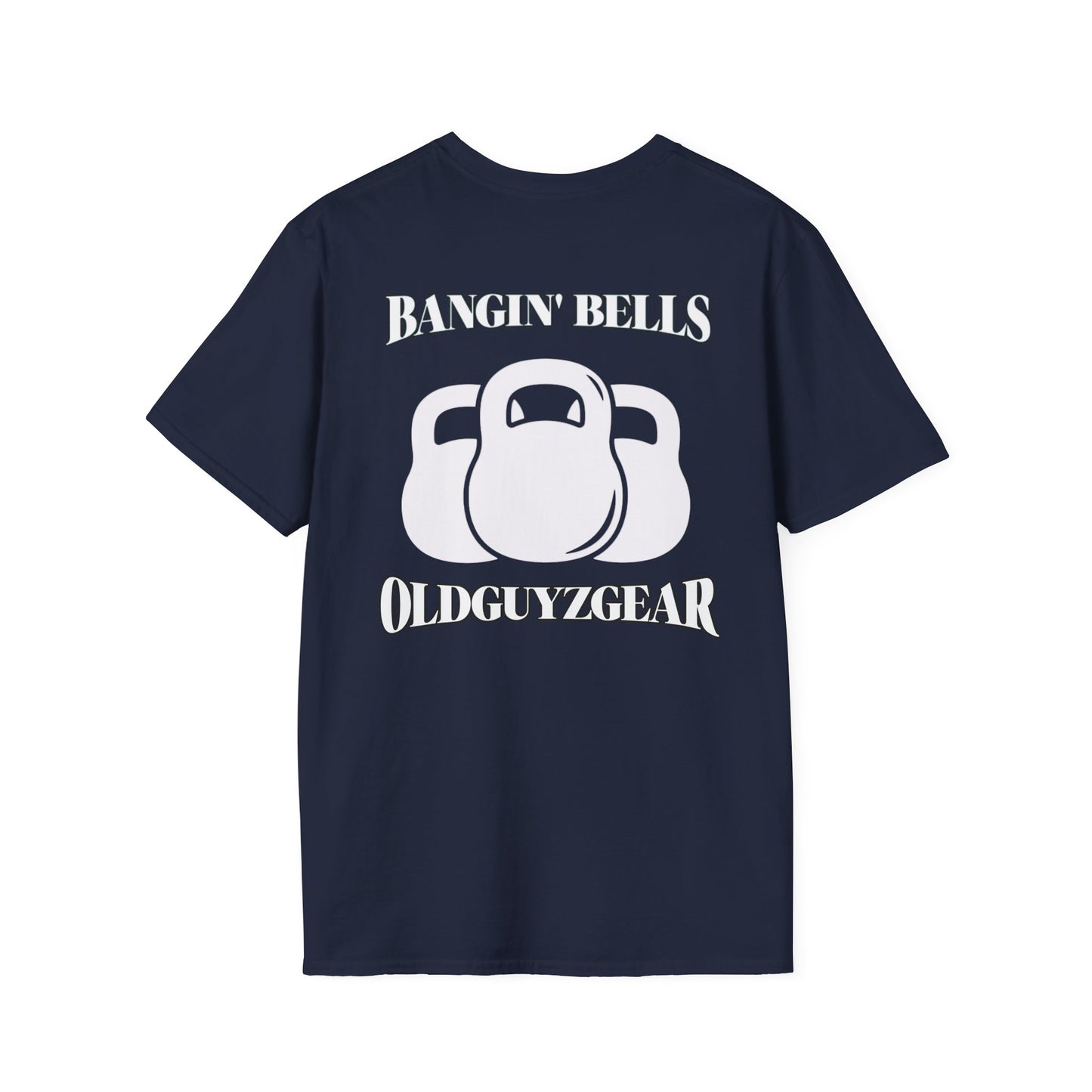 OldGuyzGear "Bangin' Bells" Kettlebell T-Shirt —  Fitness Tee