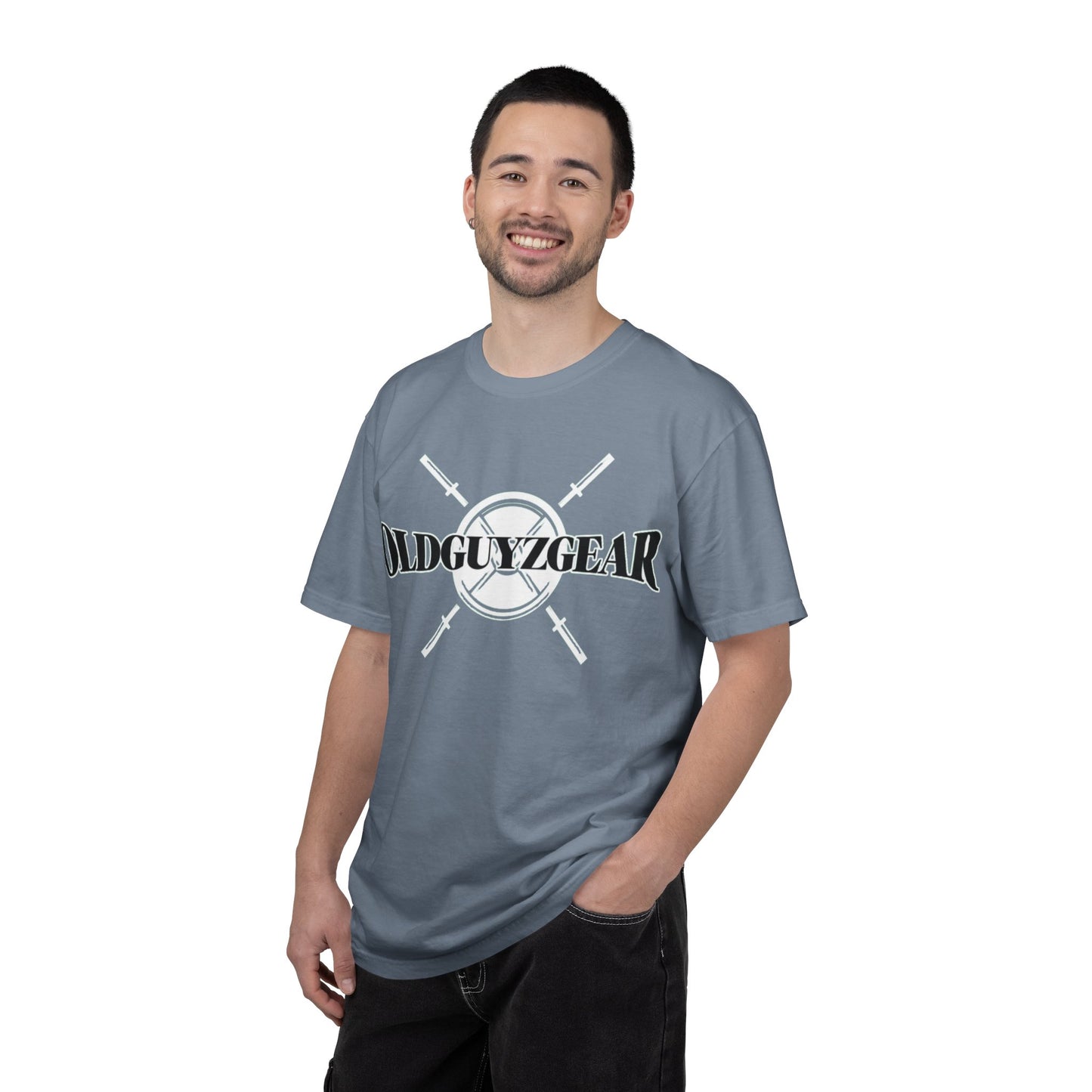 OldGuyzGear Logo  heavy T-Shirt - Fitness Gym Tee