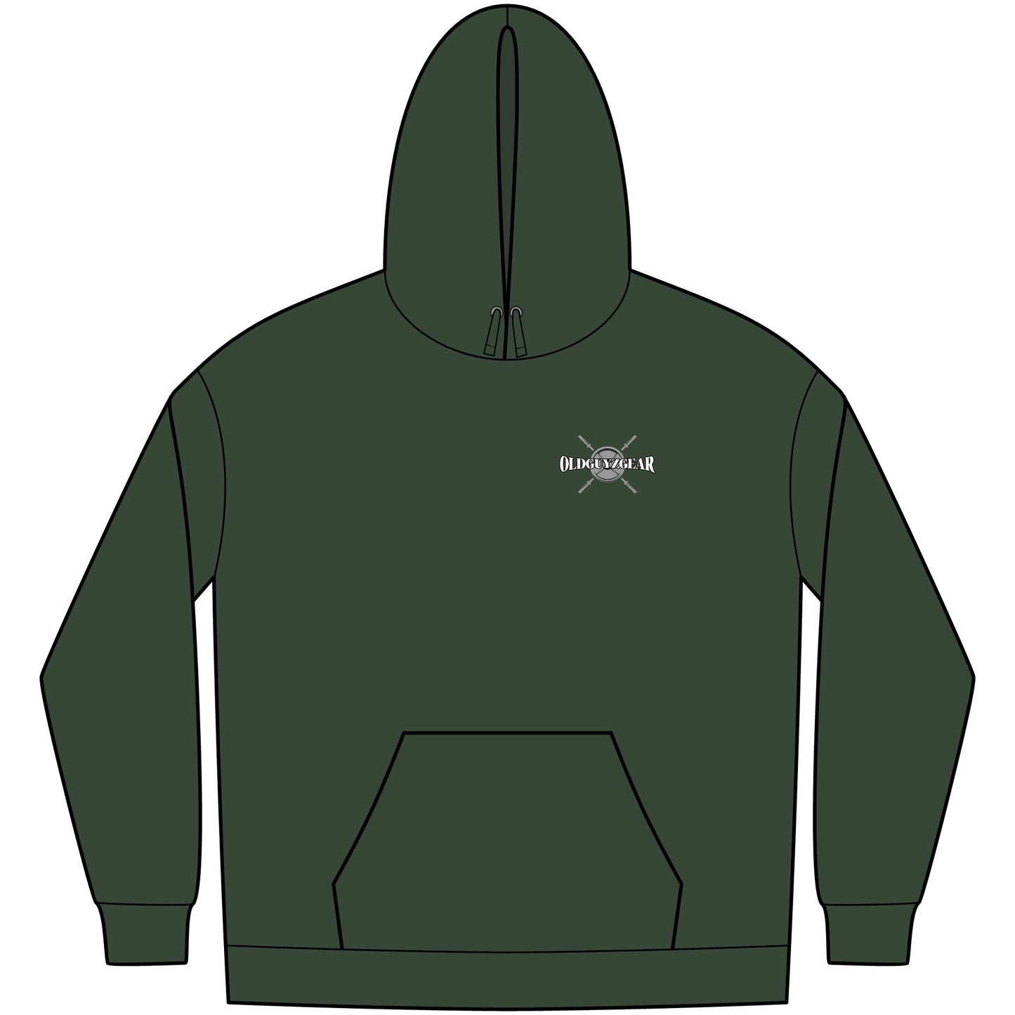 OldGuyzGear "Age is just a number, not a limit" Men's Fitness Hoodie