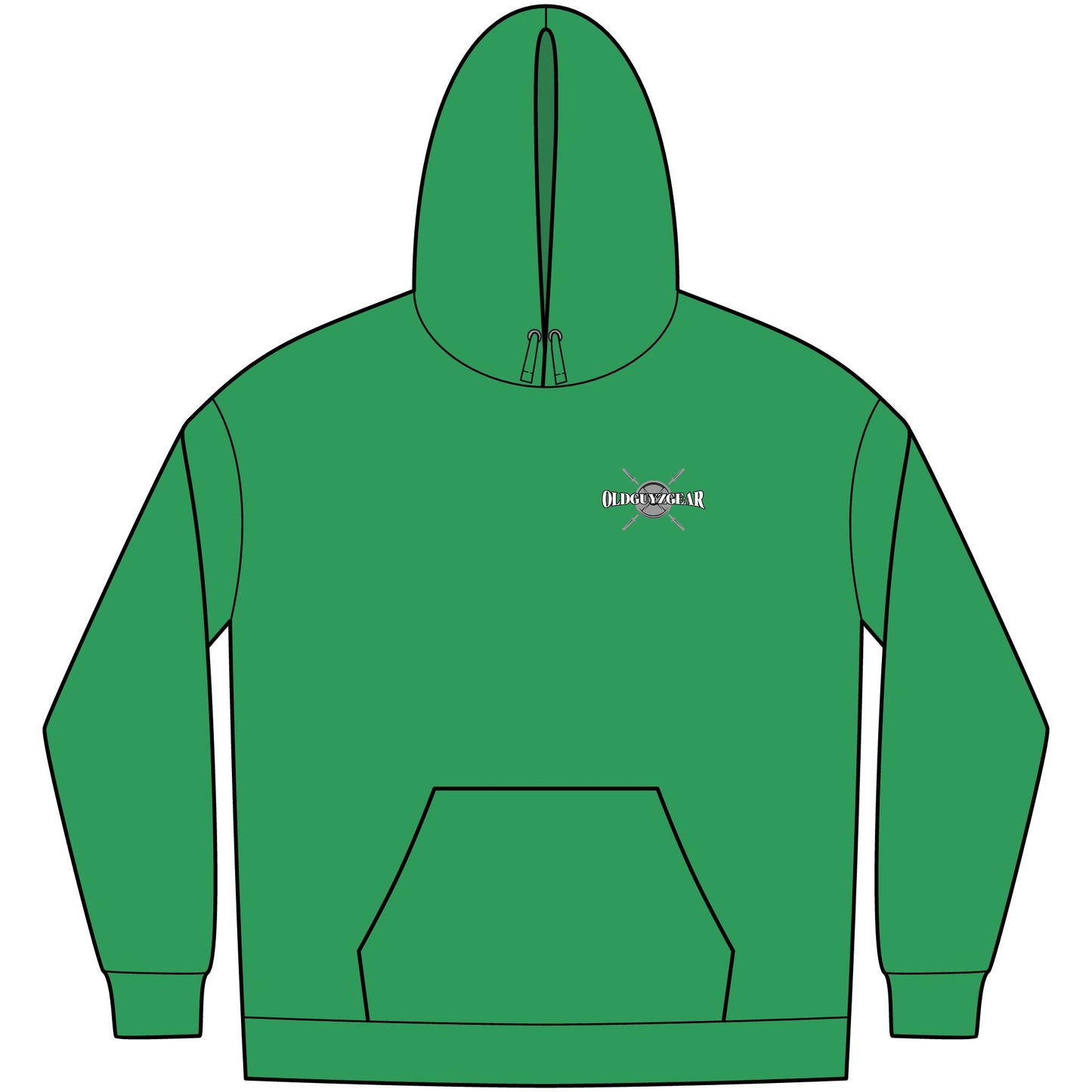 OldGuyzGear "Sicko Squats" Men's Fleece Pull Over Hoodie