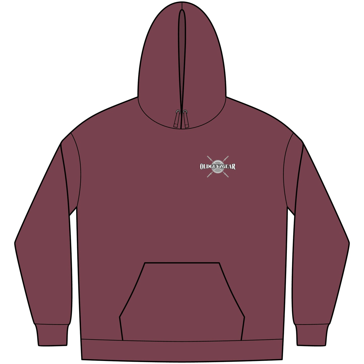 OldGuyzGear "Age is just a number, not a limit" Men's Fitness Hoodie