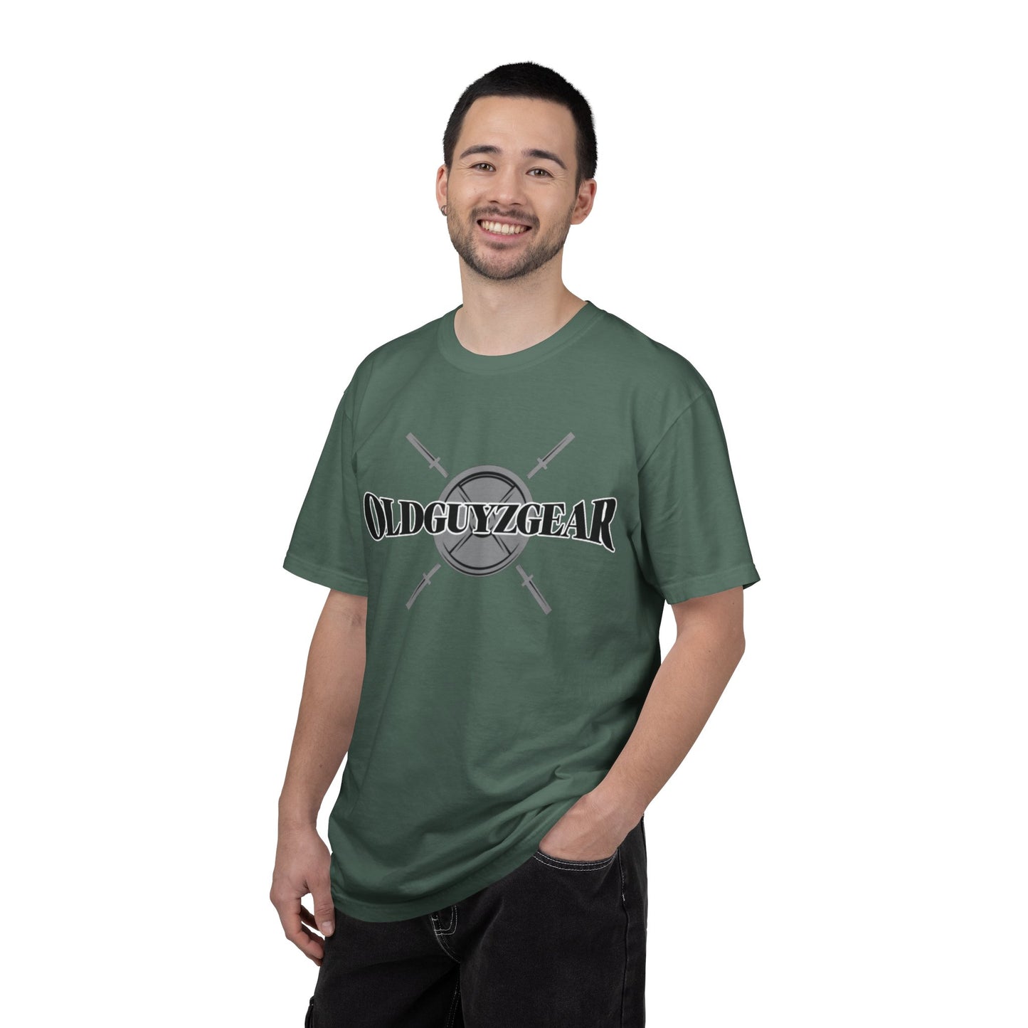 OldGuyzGear Logo  heavy T-Shirt - Fitness Gym Tee