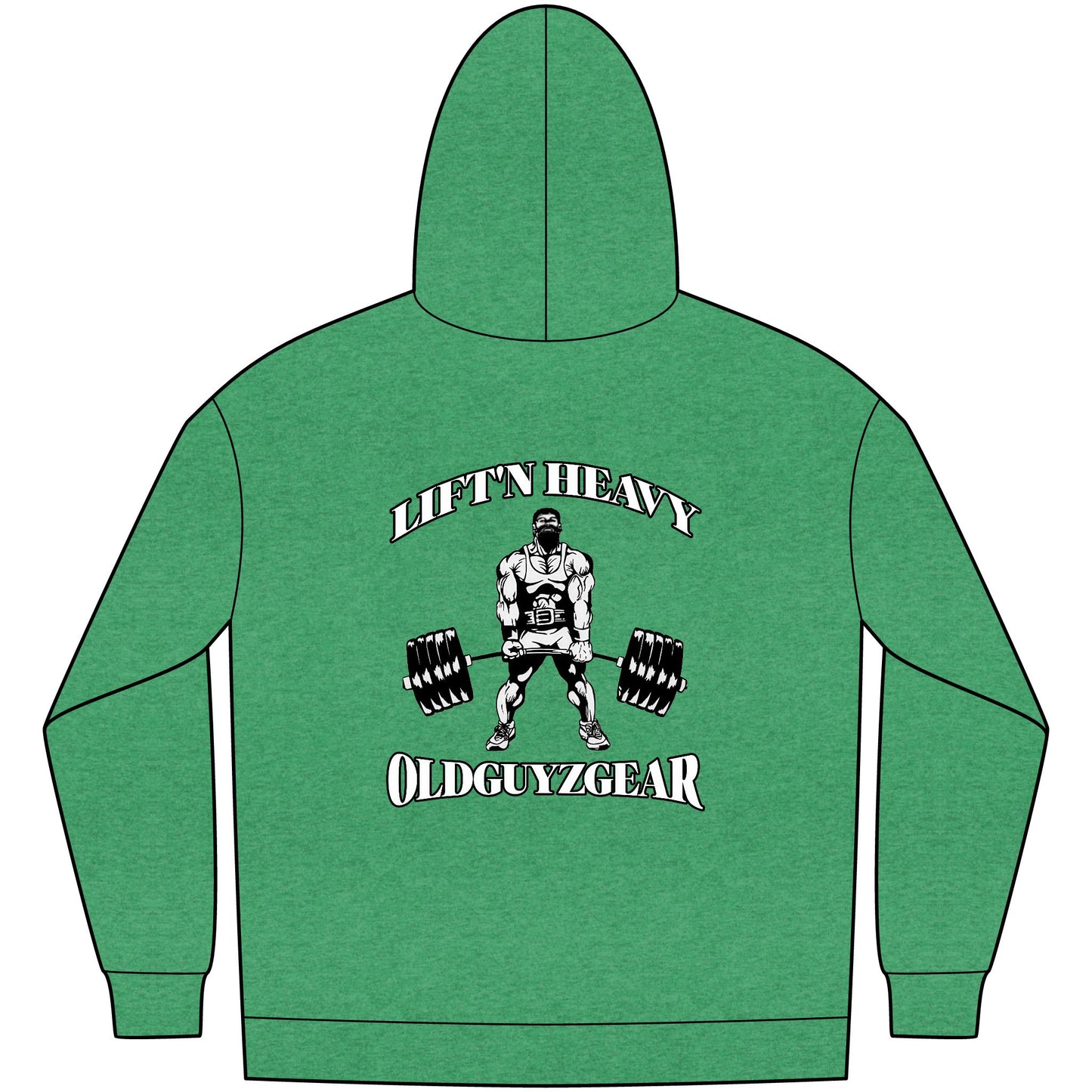 "Lift'n Heavy" Men's Fleece Pull Over Hoodie