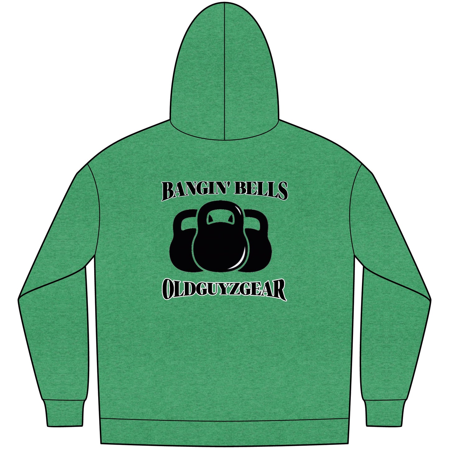 OldGuyzGear "Bangin' Bells" Men's Fleece Pull Over Hoodie